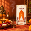 Chandanam Dhoop Sticks | Bamboo-Free & Low Smoke | Pack of 25 with Free Ceramic Holder