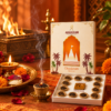 Chandanam Havan Cups | Sandalwood Fragrance | 12 Havan Cups with Free Ceramic